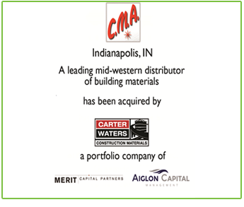 C.M.A. Exclusive Sale—Building Products Distribution C.M.A. Exclusive Sale—Building Products Distribution